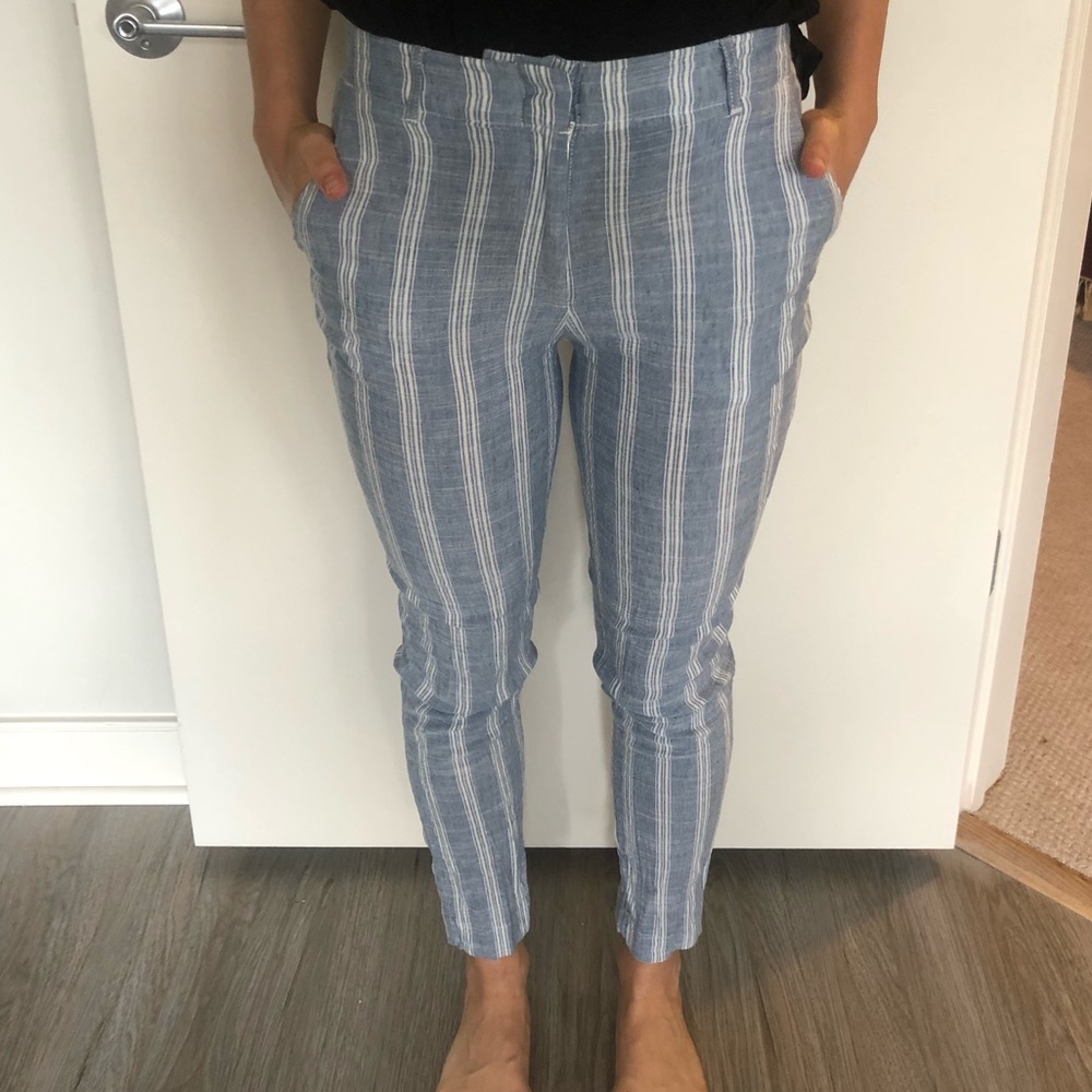Mango striped pants in blue - Picture 3 of 6